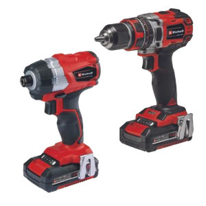 Einhell Brushless 18V Drill & Impact Driver Kit with 2.0Ah Batteries
