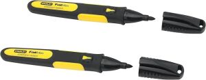 STANLEY® FATMAX® Fine Tip Black Marker Pens (2 Pk)