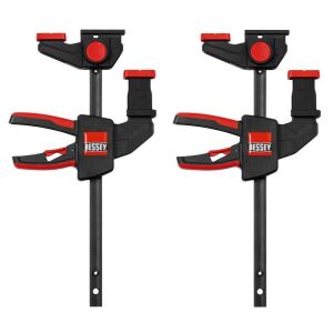 Bessey EZR15-6SET One Handed Guide Rail Clamp Set (x2) 150 Opening 60 Depth