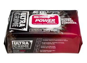 UltraGrime Power Scrub 5920 Cloth Wipes - Pack of 80