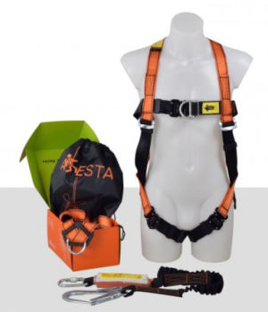 Aresta Scaffolder Kit 2S - Double Point, Standard Buckle Harness - Elasticated Webbing Lanyard