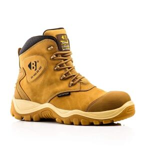 Buckbootz Bang Guardz Lace Work Boots S3 - Honey - Size 7