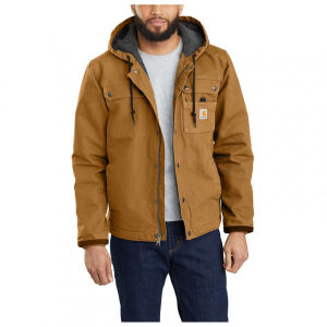 Carhartt Bartlett Relaxed Fit Sherpa-Lined Utility Jacket - Brown - Medium