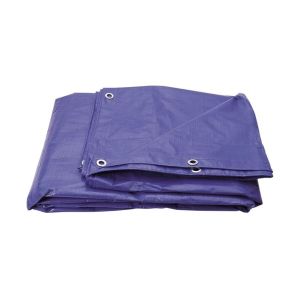 Blue Eyeletted Tarpaulin - 5.5m x 3.5m