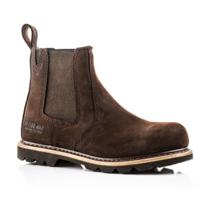 Buckbootz Boots Safety Dealer Boot - Chocolate Leather - Size 9