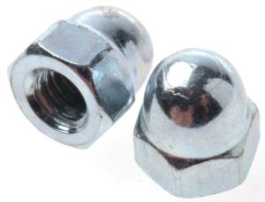M6 BZP Dome Nuts  (Sold Individually)