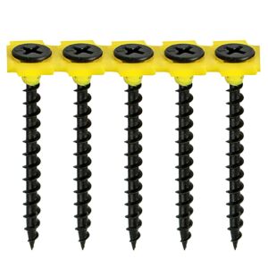 25mm Drywall Collated Woodscrews - Coarse - Box of 1000