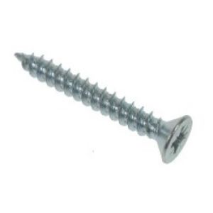 8  x 1/2     Twinthread Countersunk Pozi BZP Woodscrews (Box Of 200)