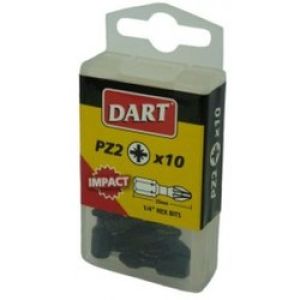 Dart Phillips 2 Impact Driver Bits - Pack Of 10