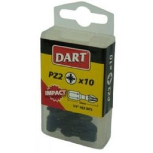 Dart Torx 10 25mm Impact Driver Bits - Pack Of 10