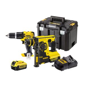 Dewalt DCK206M2T 18V Combi Drill & Hammer Drill Twin Pack (2 x 4.0Ah Batteries)