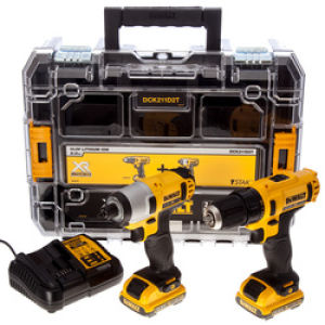 DeWalt DCK211D2T 10.8V Combo Kit - 2 x 2.0Ah Batteries