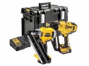 DeWalt DCK264P2 18V XR 1st & 2nd Fix Nailer Twin Pack inc 2 x 5.0Ah Li-ion Batteries