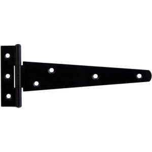 Dale Hardware DP006155 Black Japanned Light Tee Hinge 254mm - Pack of 2