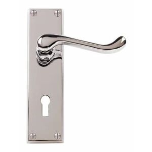 Dale Hardware DP058222 Polished Chrome Victorian Scroll Lock Handle
