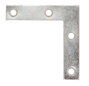 Dale Hardware DX40589 Corner Plates BZP 75mm - 6 Pieces