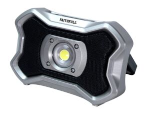 Faithfull FPPSLFF20BS 20w Rechargeable Worklight with Speaker