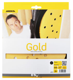 Mirka Gold Grip Abrasive Disc -150mm 15H P40 - 10 Pack