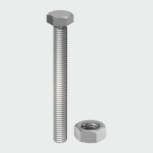 Midwoods Hex Set & Hex Nut - A2 Stainless Steel M10 x 25  -  2 Pieces