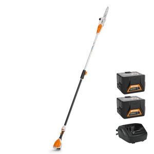 Stihl HTA50 Cordless Domestic Pole Pruner Kit 10"/25cm Bar - 2 x AK20 Batteries & AL101 Charger