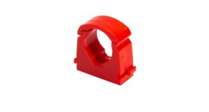 Talon 15mm Identification Clip - Red - Hot Water - Bag of 100