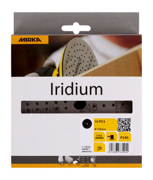 Mirka Iridium Abrasive Sanding Disc 150mm Grip 121H - P320 - 10 Pack