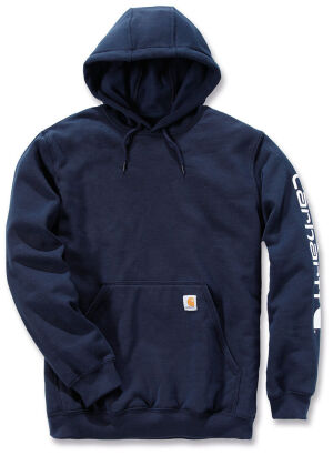 Carhartt Logo Hooded Sweatshirt - New Navy - Large