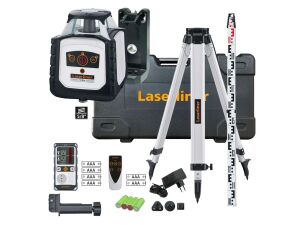 Laserliner Cubus Rotary Laser with Tripod, Receiver & Staff - 210 S Set 150 cm - 052.205A