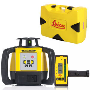 Leica Rugby 640G Laser with Rod Eye 120G Green Roatary Laser