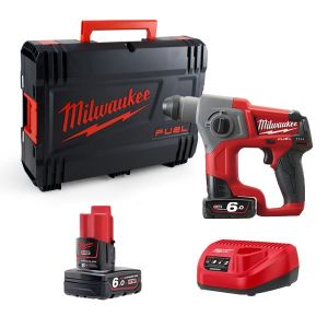 Milwaukee M12CH602X 12v Fuel SDS Hammer Drill - 2 x 6Ah Li-ion Batteries