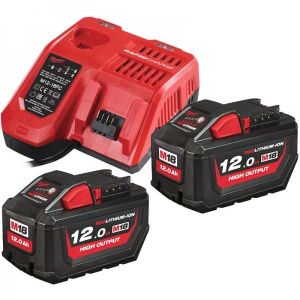 Milwaukee M18HNRG-122 12.0Ah High Output Battery and Charger Pack