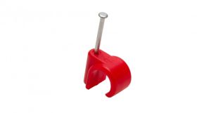 Talon 15mm Nail-In Clip - Red - Hot Water - Bag of 100