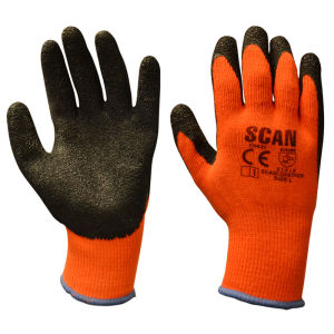 Scan Thermal Latex Coated Gloves - Size 10 (XL) (Pack of 5)