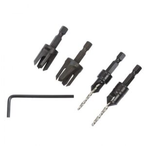 Trend SNAP/PC/A Snappy 4 Piece Set Countersink & Plug cutter Set - 1/4 hex Shank