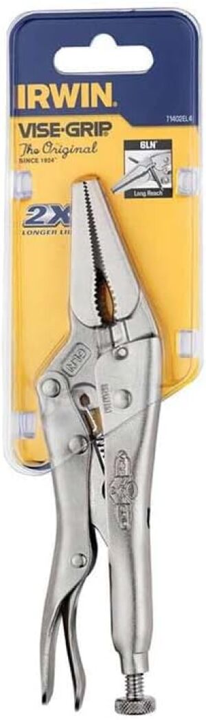 Irwin Visegrip Carded Long Nose Plier 6in