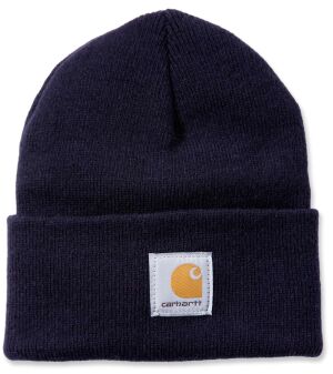 Carhartt Rib Knit Beanie Hat - Black - One Size