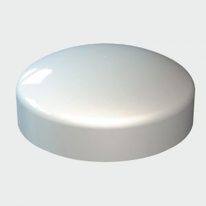 White      No 6/8 Gauge Domecaps/Plastidomes (Box Of 200)