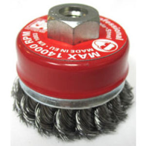 M14 x 70mm 1 Row Twist Knot Ht.5mm Wirecup Brush