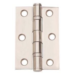 Dale Hardware XL000835X3 CE13 102 x 76mm Ball Bearing Butt Hinge Satin Stainless Steel Pack of 3