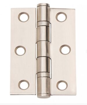 Dale Hardware XL000934 CE7 3" x 2" x 2mm Ball Bearing Butt Hinge Satin Stainless Steel Pack of 3