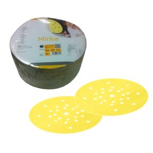 Mirka Yellow Abrasive Soft Grip 225mm Disc (Pack of 25) 1674802510